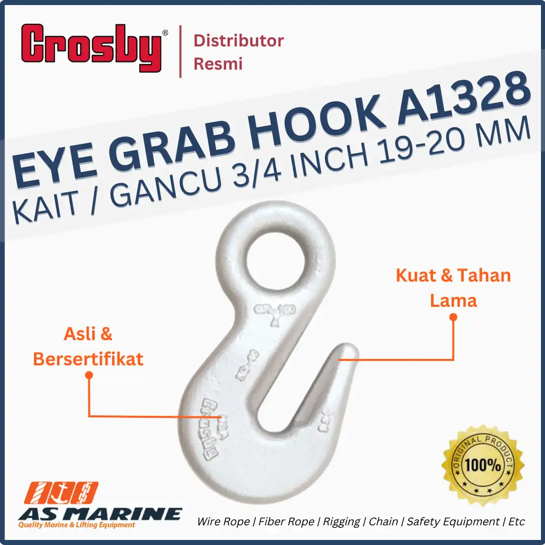 CROSBY USA Eye Grab Hook / Kait / Gancu A1328 3/4 Inch 19 - 20 mm